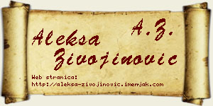 Aleksa Živojinović vizit kartica